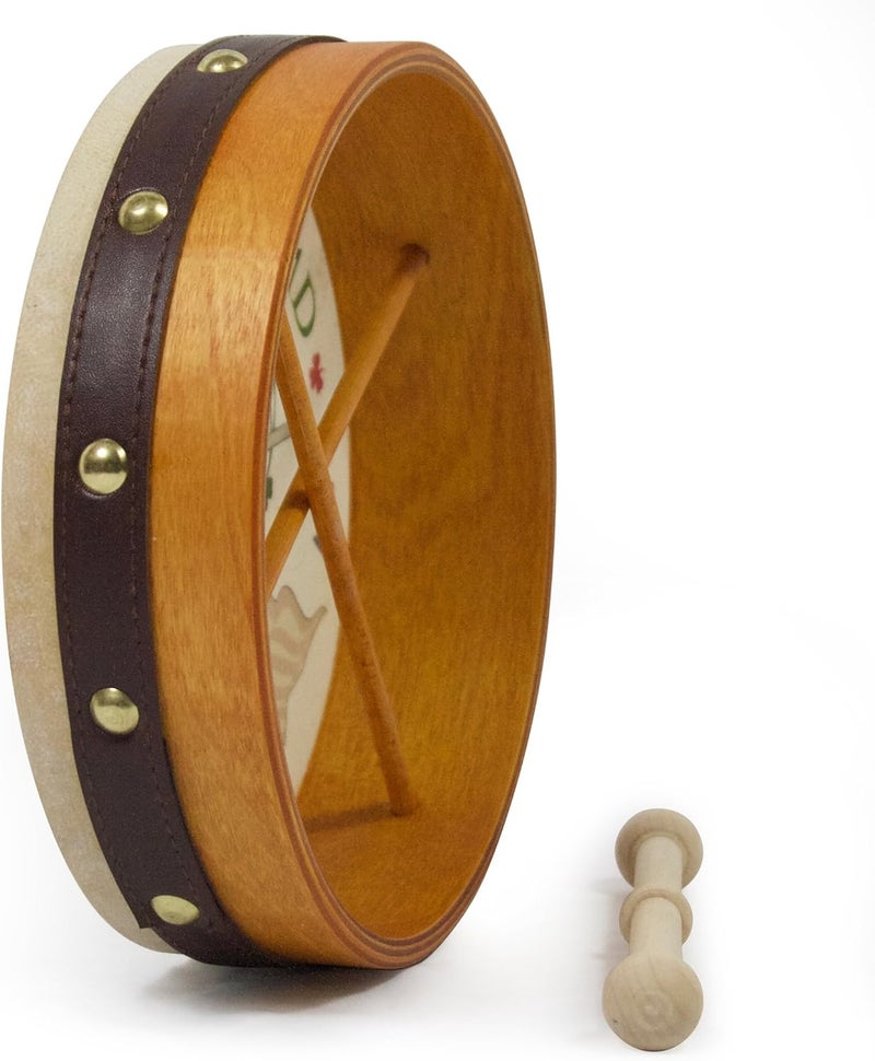 Waltons 8 Inch USA IRELAND Bodhrán - Handcrafted Irish Instrument - Crisp & Musical Tone - Hardwood Beater Included w/Purchase - Image 3